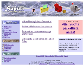 Sopuli.fi syksy 1998