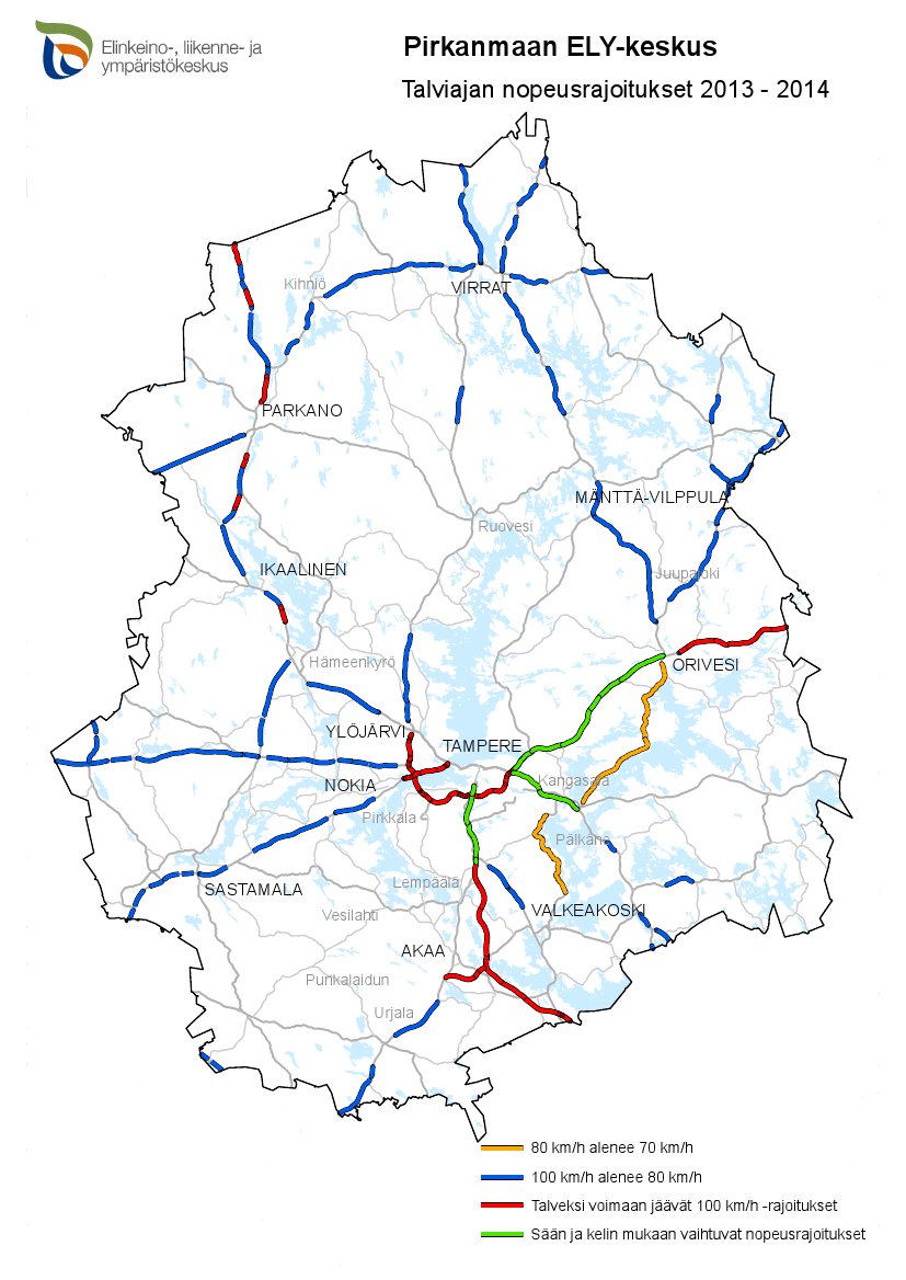 Talvinopeudet Pirkanmaalla 2013-14