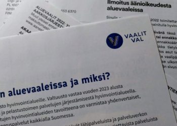 Vaalit, aluevaalit, ilmoitus äänioikeudesta