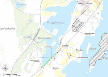 Riippilänjärvi, pengertie